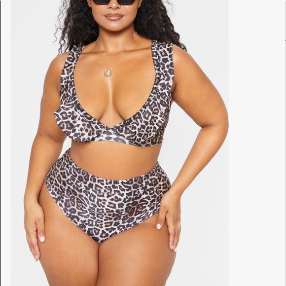 PrettyLittleThing Other - Plus size Cheetah Print bikini